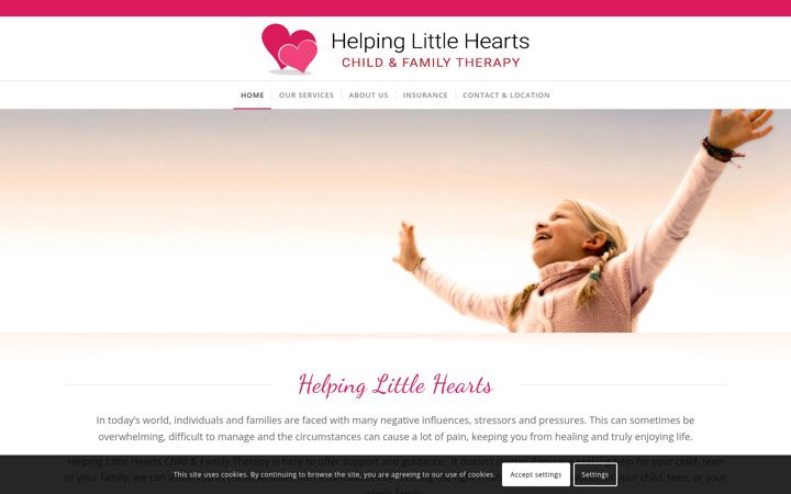 Skjámynd af helpinglittleheartsheal.com