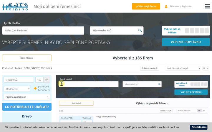 Screenshot of helpino.cz