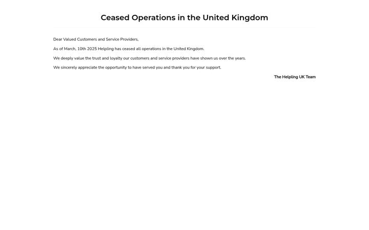 Screenshot of helpling.co.uk