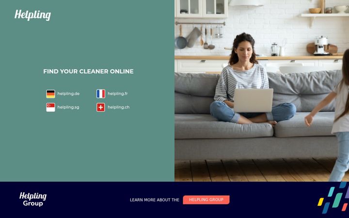 Screenshot of helpling.nl