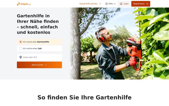 Screenshot of helplio.de