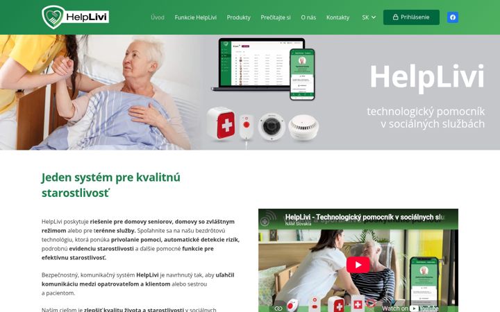 Screenshot of helplivi.sk
