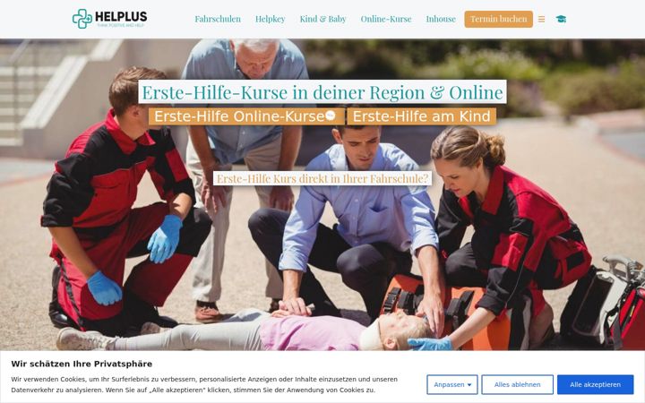 Screenshot of helplus.de