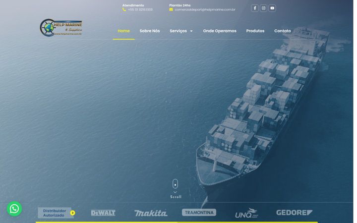 Screenshot of helpmarine.com.br