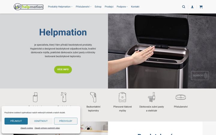 Screenshot of helpmation.cz