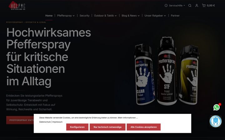 Screenshot of helpme-deutschland.de