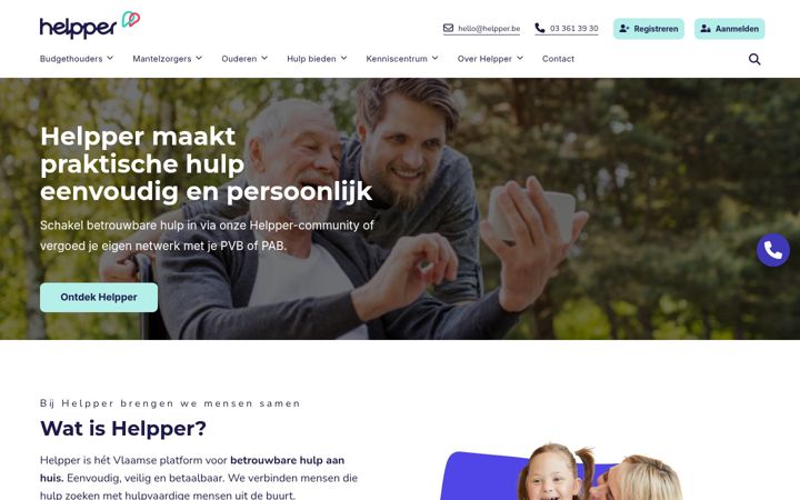 Screenshot of helpper.be