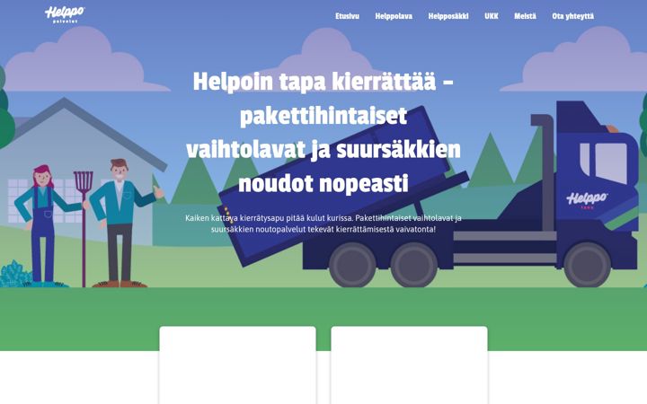 Screenshot of helppopalvelut.fi