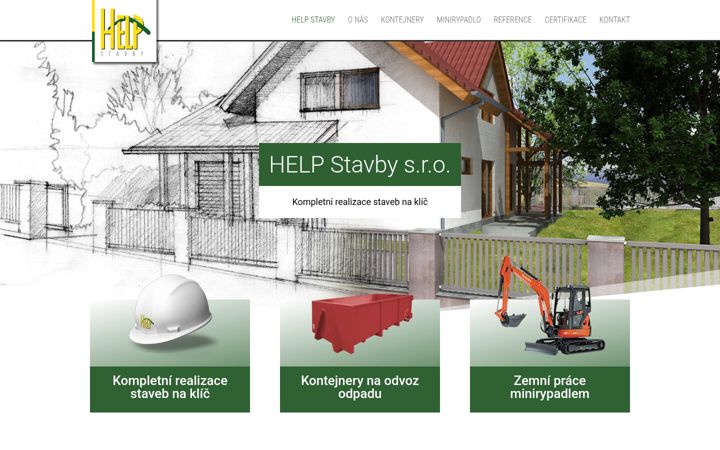 Screenshot of helpstavby.cz
