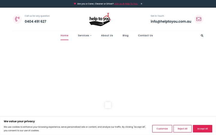Ekraanipilt saidist helptoyou.com.au