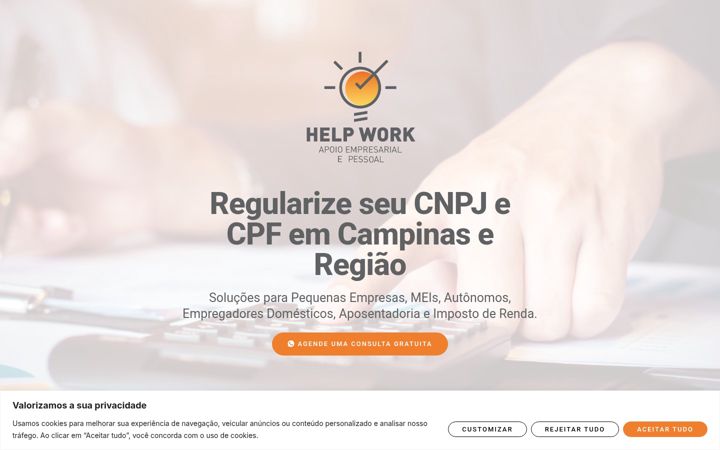 Screenshot of helpwork.com.br
