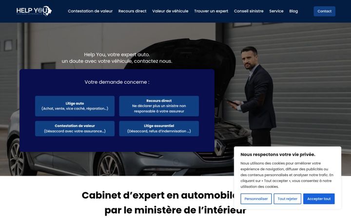 Screenshot of helpyou.fr
