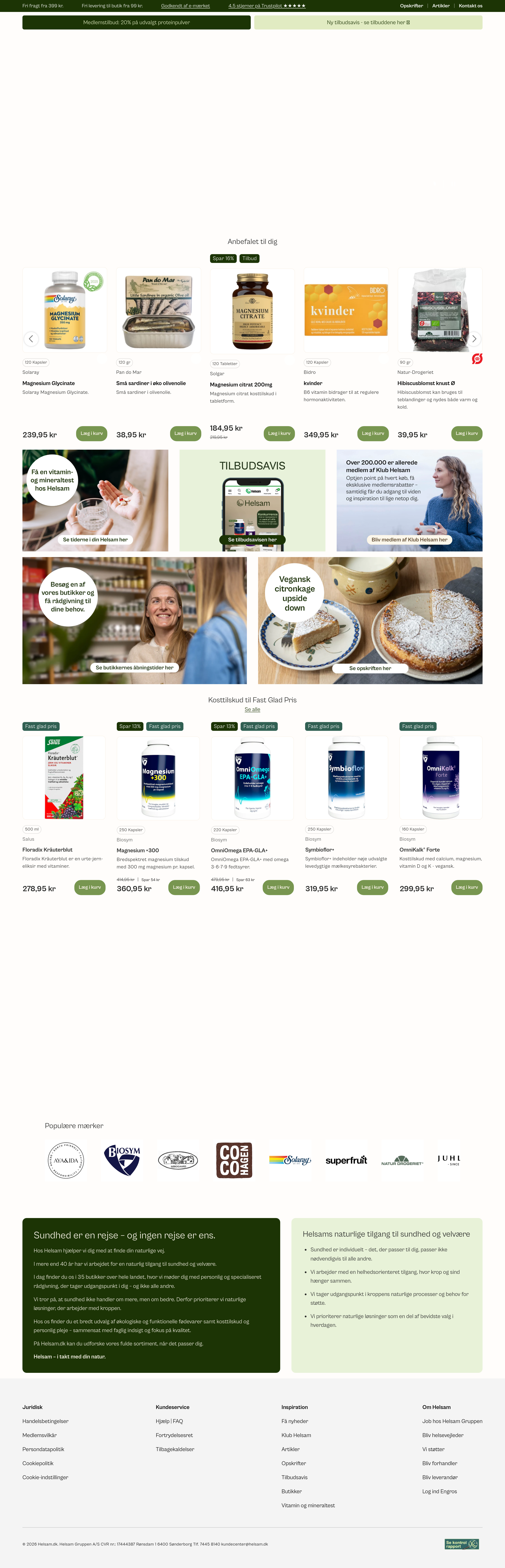 Screenshot of helsam.dk