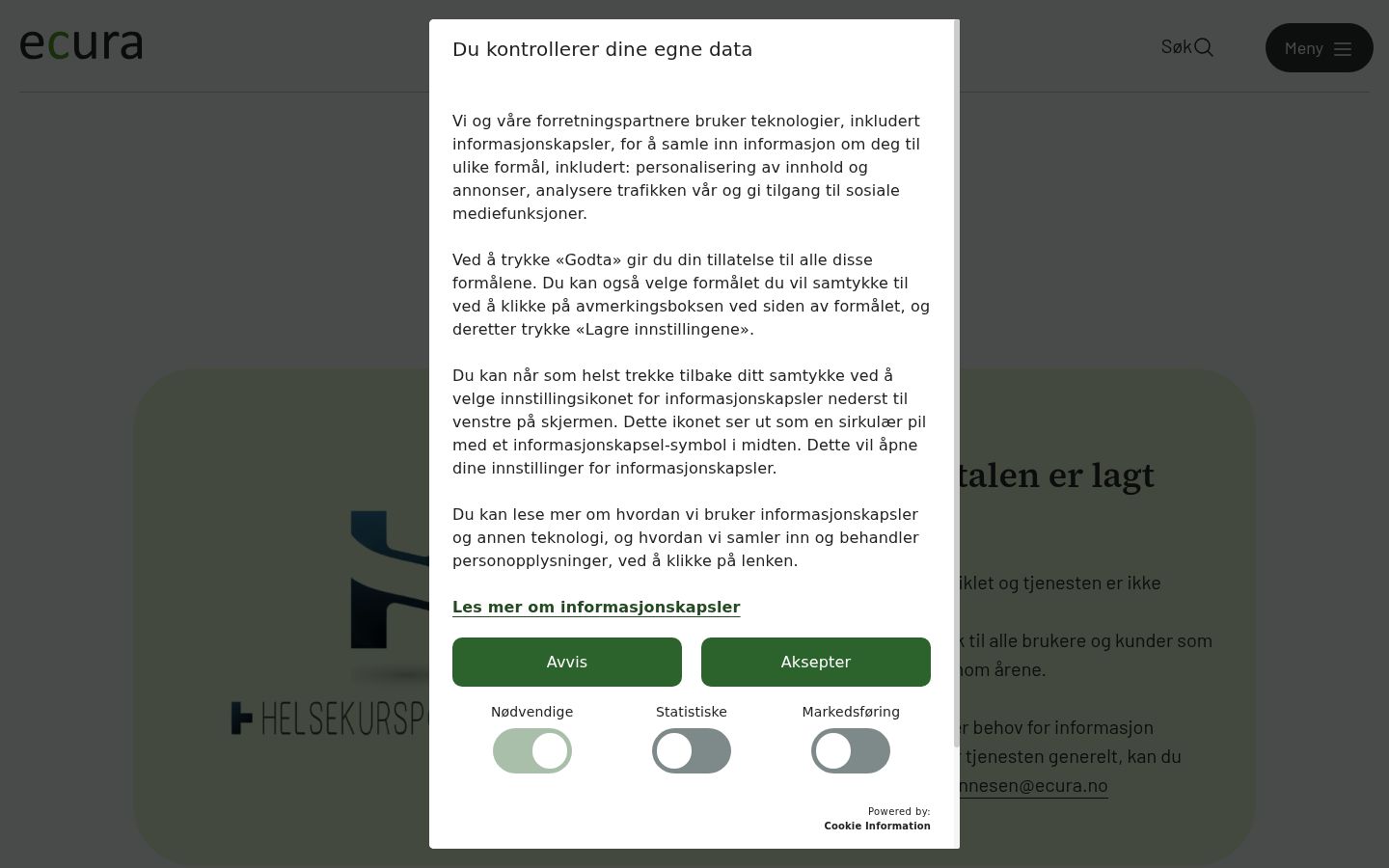 Képernyőkép a bármilyen interakció előtt megjelenő hozzájárulási bannerről
