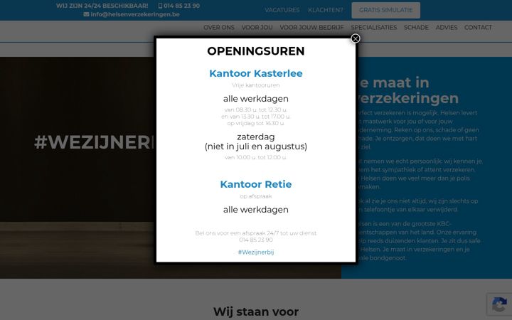 Screenshot of helsenverzekeringen.be