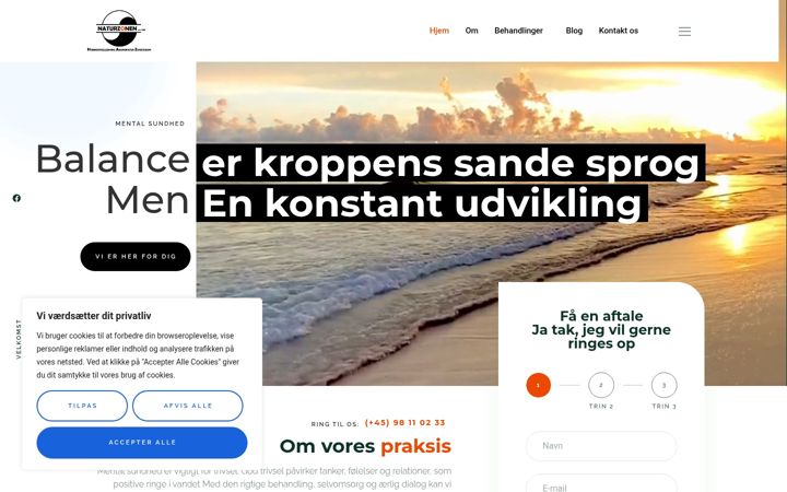 Screenshot of helseoghormoner.dk