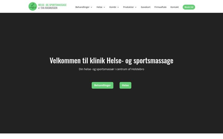 Screenshot of helseogsportsmassage.dk