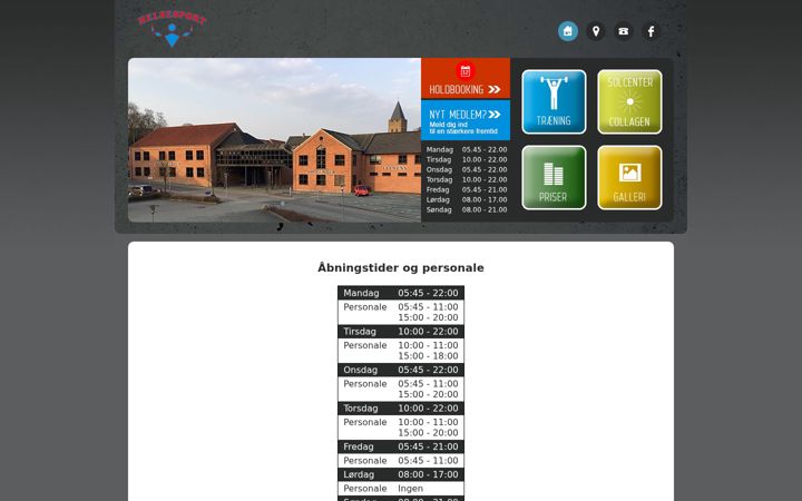 Screenshot of helsesport.dk