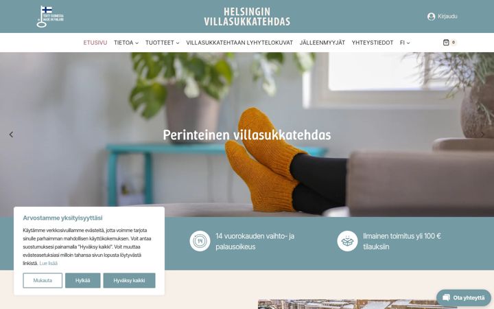 Screenshot of helsinginvillasukkatehdas.fi