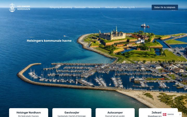 Screenshot of helsingor-havne.dk