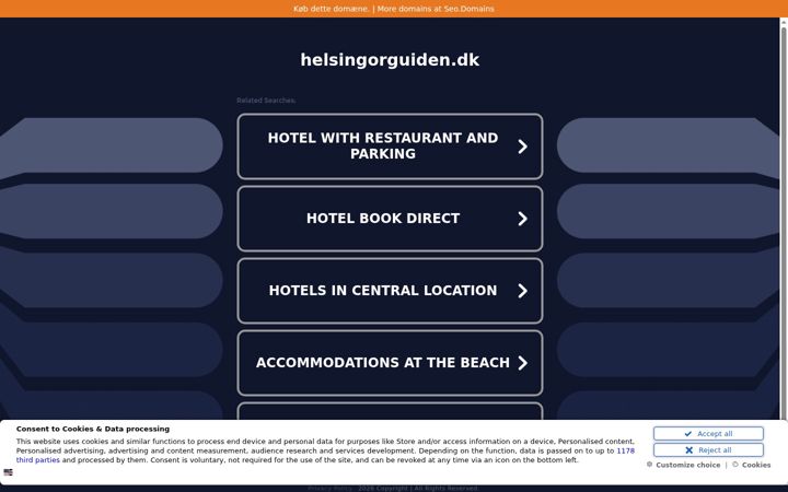 Screenshot of helsingorguiden.dk