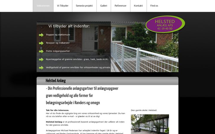 Screenshot of helstedanlaeg.dk