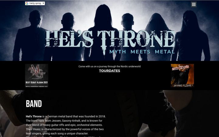 Screenshot of helsthroneofficial.com