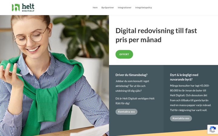 Screenshot of heltdigitalt.se