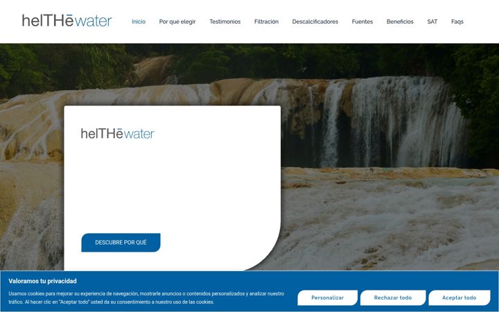 Screenshot of helthewater.com