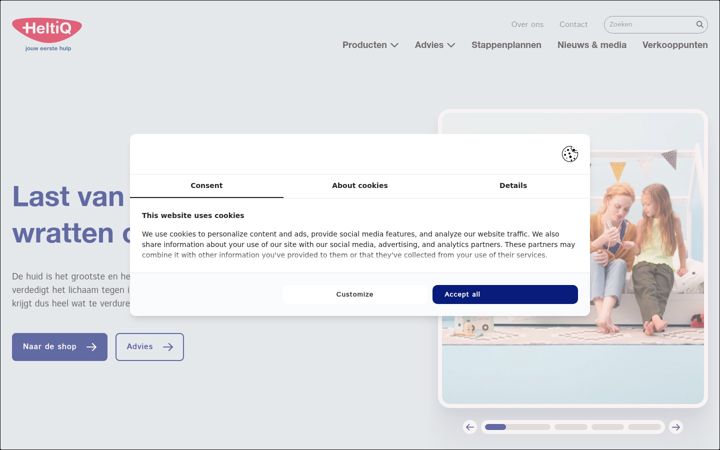 Screenshot of heltiq.nl