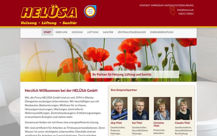 Screenshot of heluesa.de