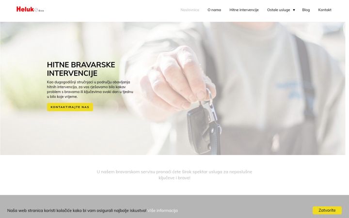 Screenshot of heluks.hr