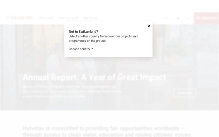 Screenshot of helvetas.org