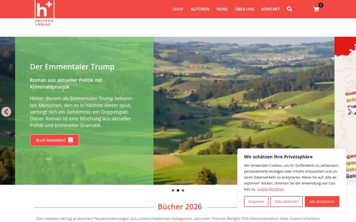Screenshot of helvetia-verlag.ch