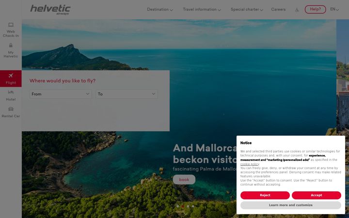 Screenshot of helvetic.com