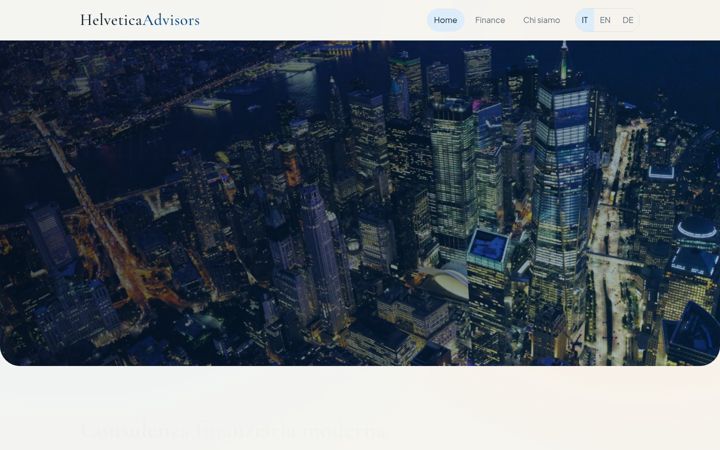 Screenshot of helvetica-advisors.ch