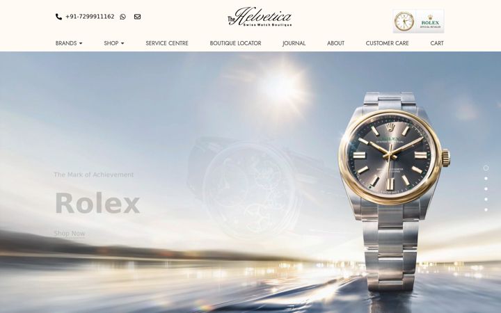 Screenshot of helveticawatches.com