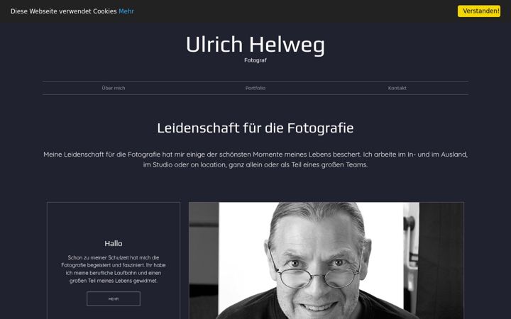 Screenshot of helweg-fotodesign.de