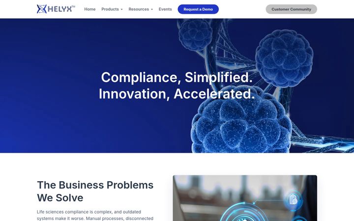 Screenshot of helyxtech.com