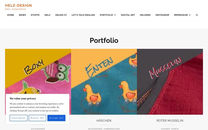 Screenshot of helz-design.de