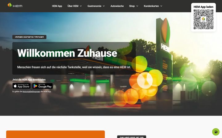 Screenshot of hem-tankstelle.de