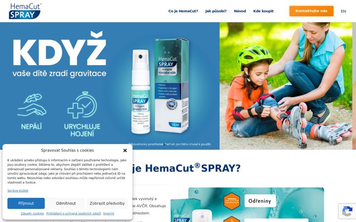 Screenshot of hemacut.cz