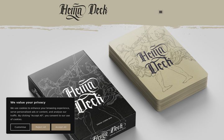 Screenshot of hemadeck.com