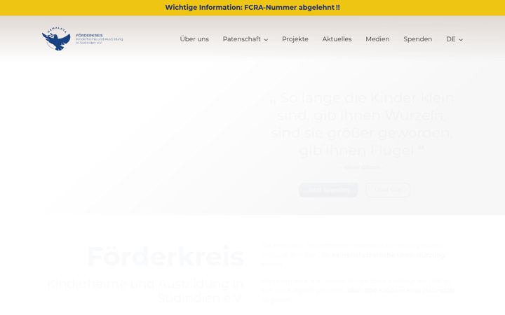 Screenshot of hemalata-foerderkreis.de