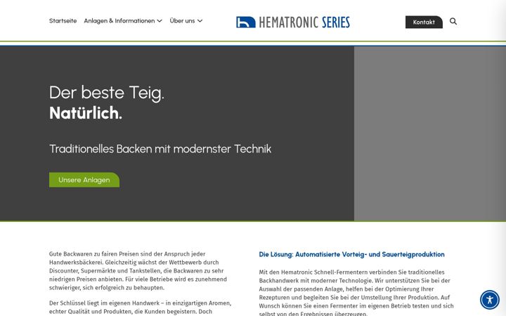 Skjámynd af hematronic.de