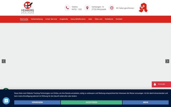 Screenshot of hemberg-apotheke.de