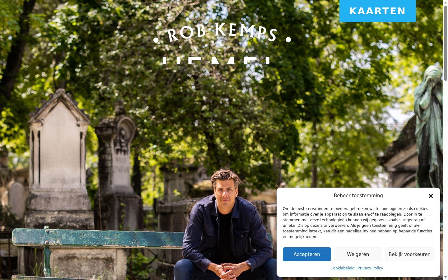 Screenshot tal-banner tal-kunsens muri qabel kwalunkwe interazzjoni