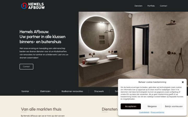 Screenshot of hemelsafbouw.nl
