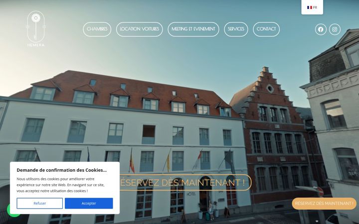 Screenshot of hemerahotel.com