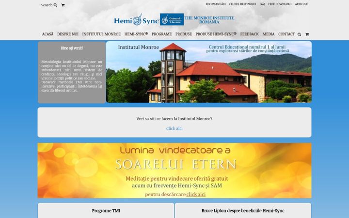 Screenshot of hemi-sync.ro